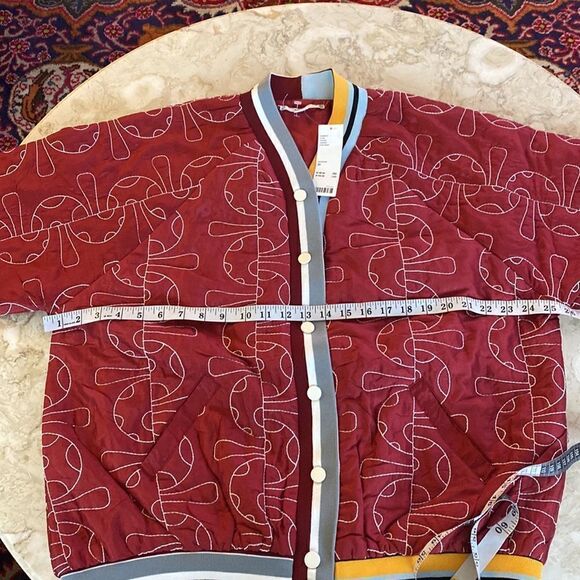 NWT Kimchi Blue Urban Outfitters Duncan Quilted Oversized Varsity Jacket - Picture 13 of 15